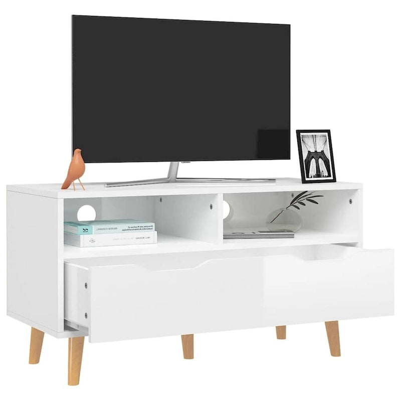 vidaXL TV Stand TV Console Sideboard TV Unit Home Media Unit Engineered Wood - 35.4  x 15.7  x 19.1