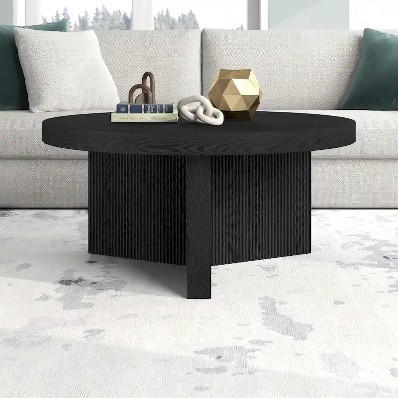 Holm 32  Wide Round Coffee Table - 32  Wide