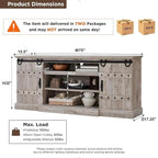 75  Farmhouse TV Stand, Media Console Table, Entertainment Center