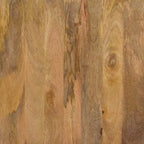 30 Inch Coffee Table, Handcrafted Hollow Cube Shape, Natural Brown Mango Wood