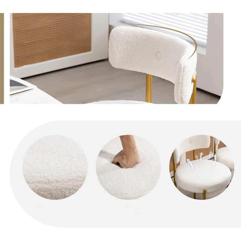 AVAWING Dining Chairs Mid-Century Modern Kitchen Chairs Set of 2